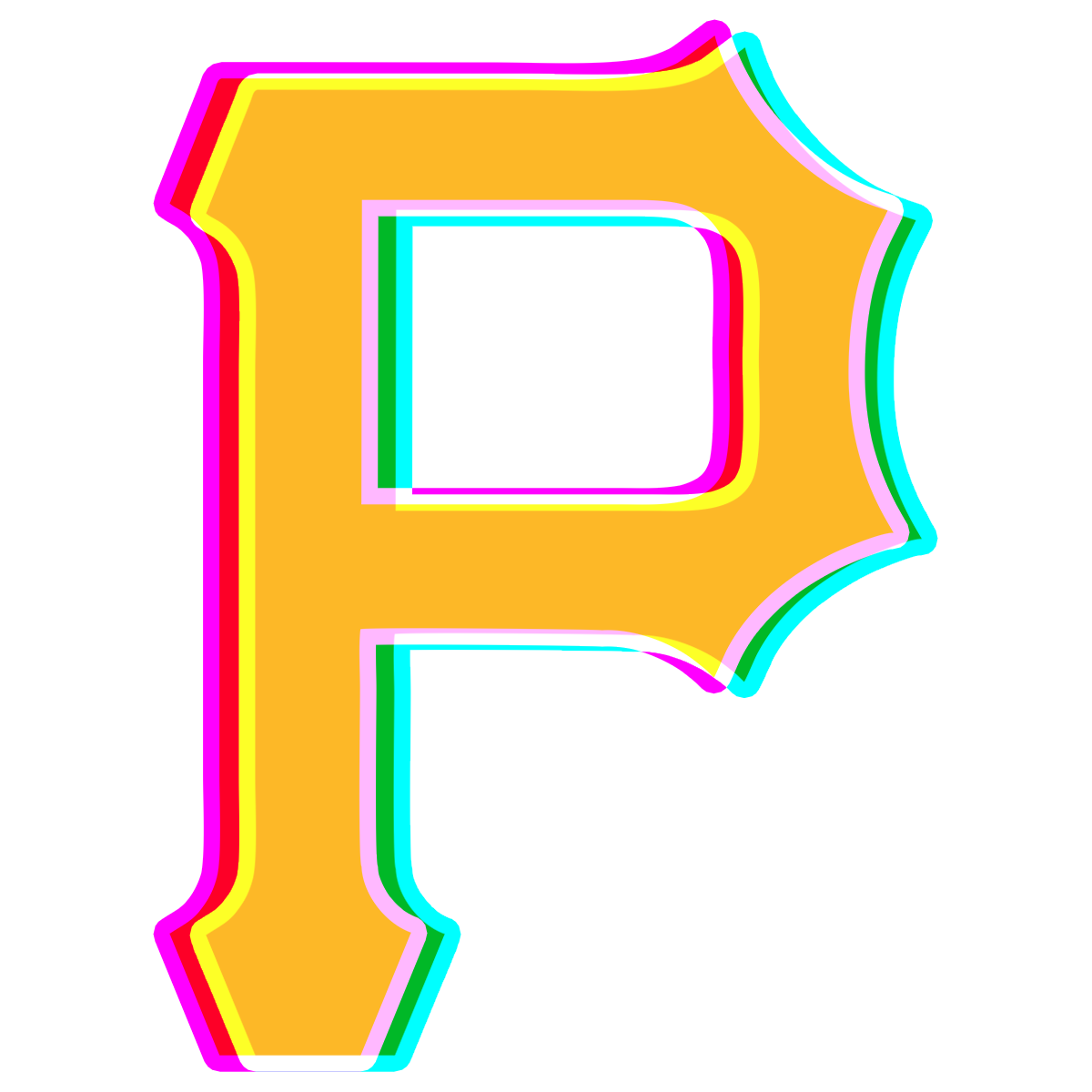 Phantom Pittsburgh Pirates logo iron on paper